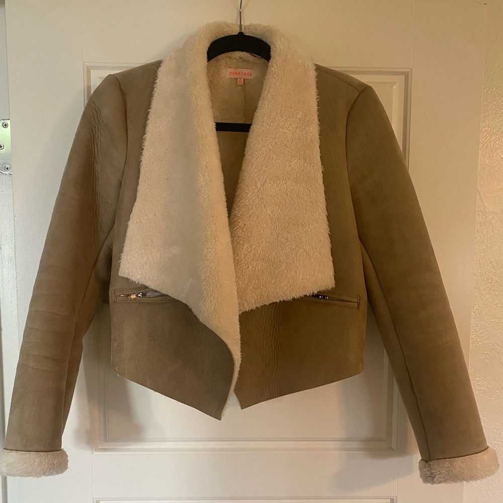 Sherpa suede jacket